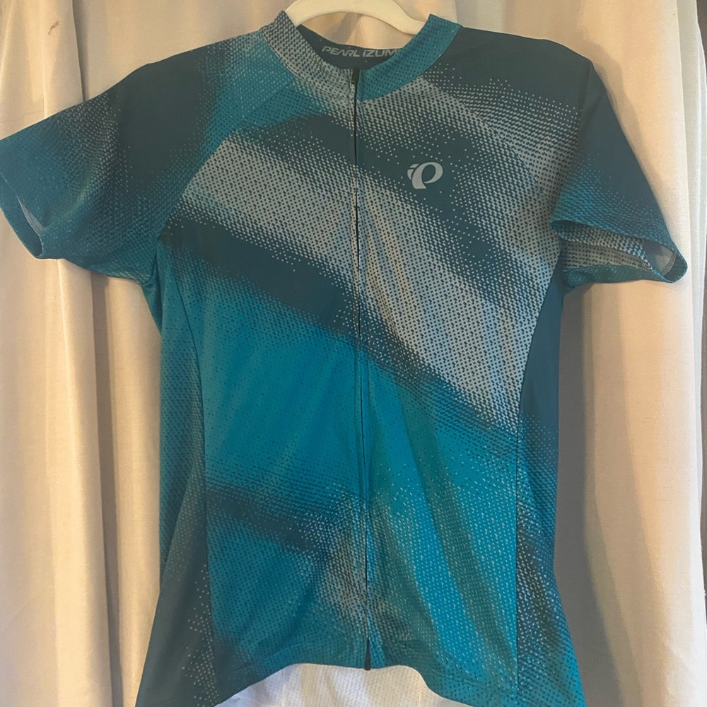 Fitted Teal Cycling Jersey - Perl iZumi- new - women’s medium